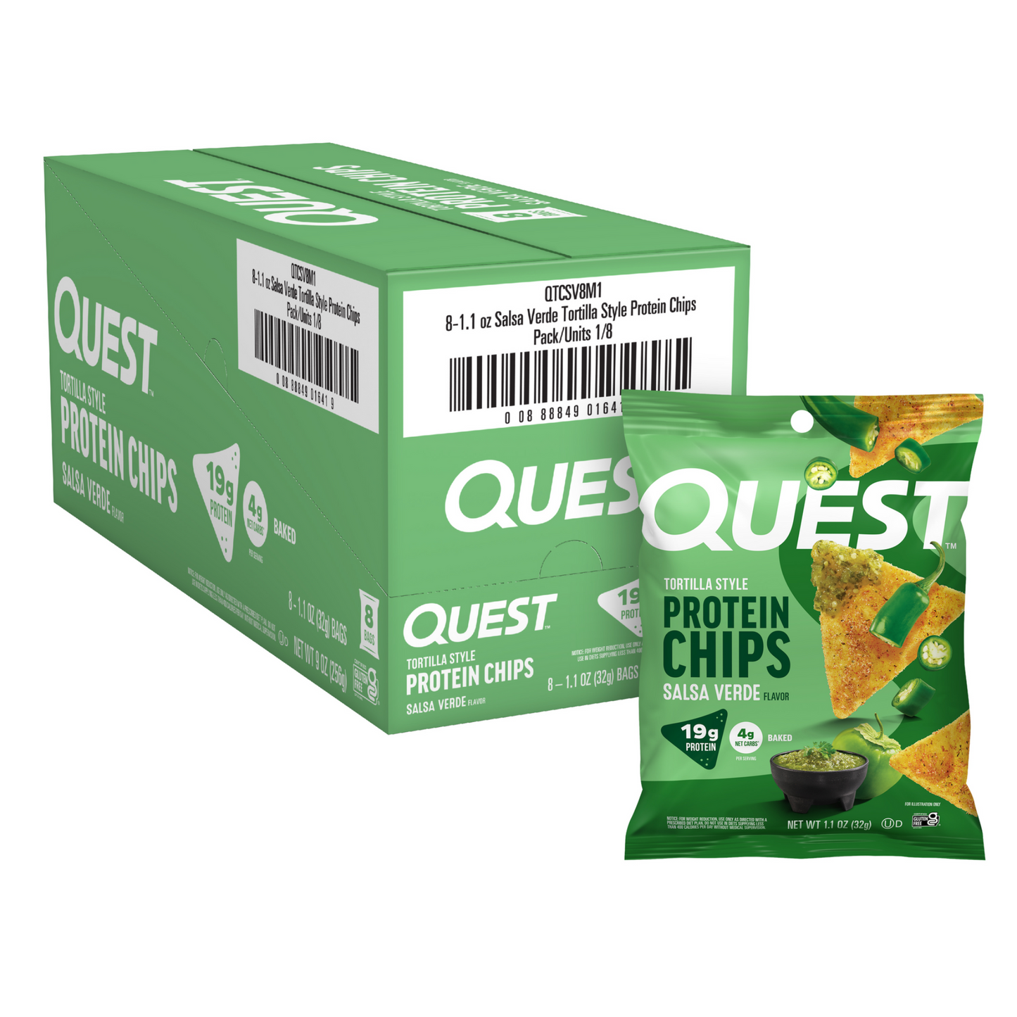 salsa-verde-tortilla-style-protein-chips-c3 110071_QN_USA_Pkg_ProteinChips_Tortilla_SV_8ctCarton_3D_Composite_Force_1.png